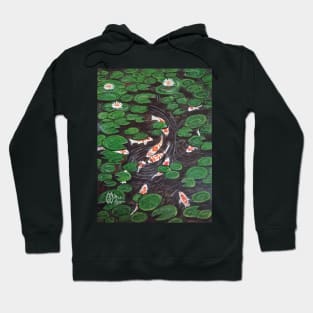 Koi Pond and Water Garden Hoodie